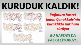 Çanakkale yağışa hasret kaldı!