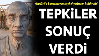 Çanakkale’de Atatürk’e benzemeyen heykel yerinden kaldırıldı!