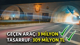 Çanakkale’de Ayvacık-Küçükkuyu tünellerini 1 yılda 3 milyon araç kullandı