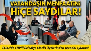 Ezine’de CHP’li Belediye Meclis Üyelerinden skandal oylama!