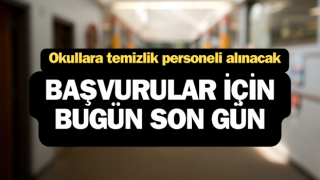 Çanakkale’de okullara temizlik personeli alınacak: Başvurular için bugün son gün!